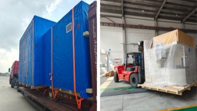 又發(fā)了2臺(tái)自動(dòng)噴膠機(jī)，分別發(fā)重慶和印度的汽車零部件客戶