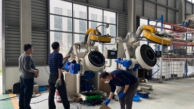 貴州航空零部件客戶到訪安捷倫進(jìn)行滾噴機(jī)打樣測試